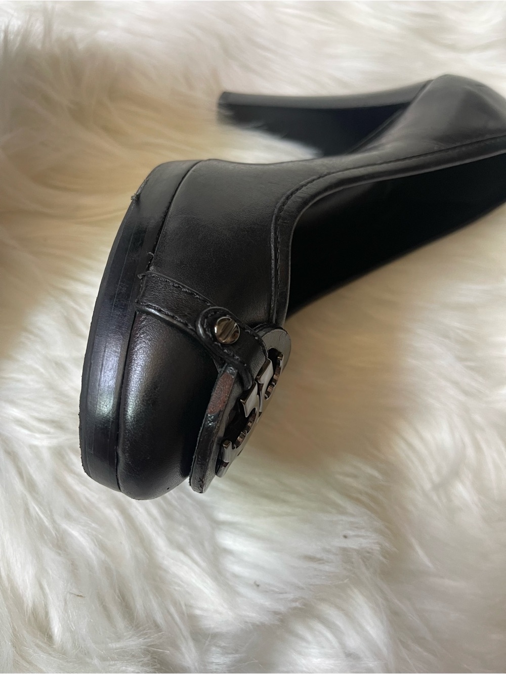 Tory Burch Black Leather Platform Pumps – Women’s Size 8.5 - Picture 10 of 15